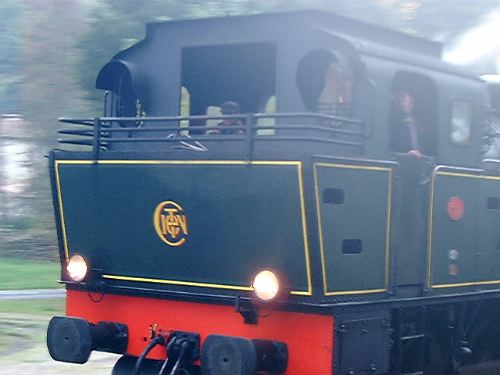 La locomotive en mouvement